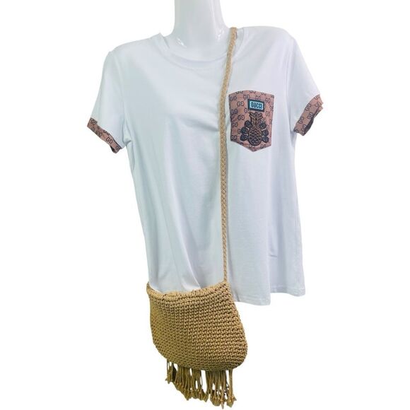 Handcrafted Tan Fringe Bag - Picture 4 of 5